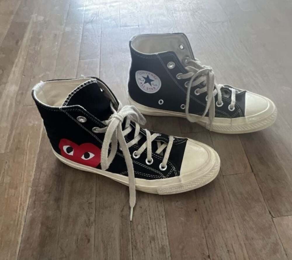 Converse x Comme des Garçons PLAY Chuck 70 High Top Black Mens 6 women’s 8